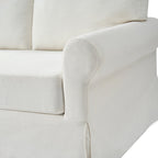 Rosetta Modern Slipcovered Sofa with Rolled Arms