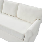 Rosetta Modern Slipcovered Sofa with Rolled Arms