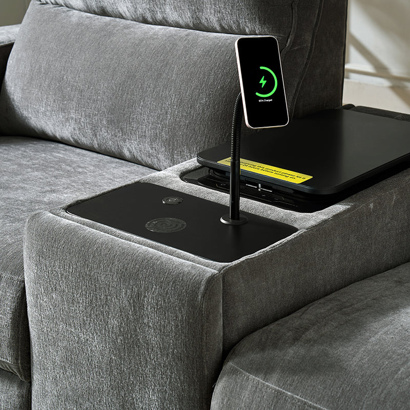 EliteNest Smart Reclining Theater Sofa with Speaker