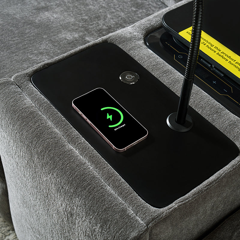 EliteNest Smart Reclining Theater Sofa with Speaker