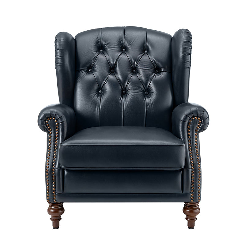 Raquel Genuine Leather Armchair with Sturdy Construction
