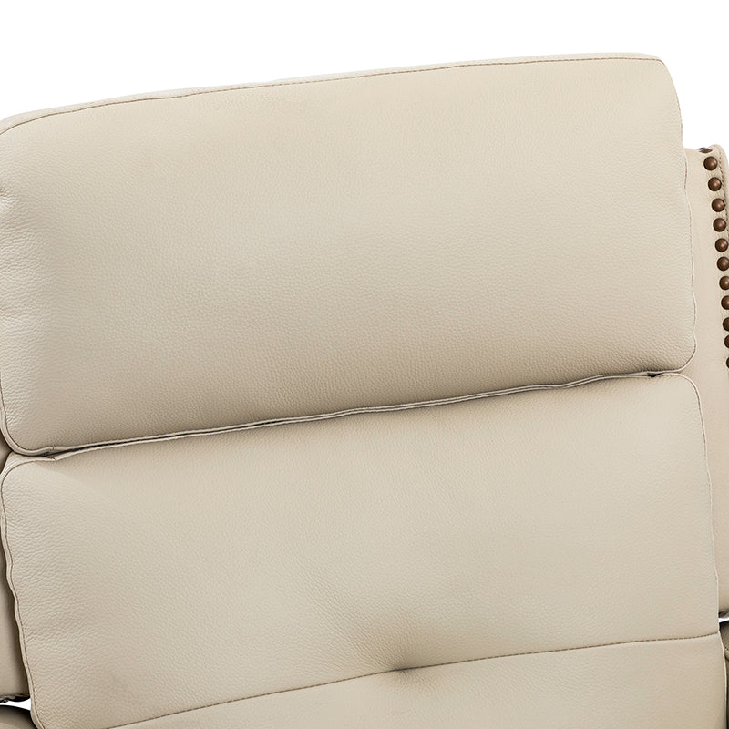 Benito 28.74 Wide Genuine Leather Swivel Rocker Recliner