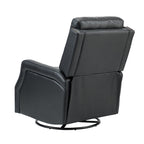 Benito 28.74 Wide Genuine Leather Swivel Rocker Recliner