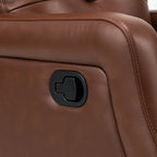 Benito 28.74 Wide Genuine Leather Swivel Rocker Recliner