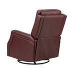 Benito 28.74 Wide Genuine Leather Swivel Rocker Recliner