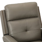 Benito 28.74 Wide Genuine Leather Swivel Rocker Recliner