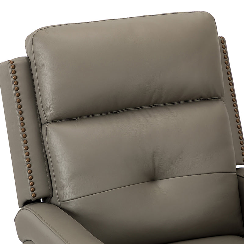 Benito 28.74 Wide Genuine Leather Swivel Rocker Recliner
