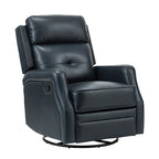 Benito 28.74 Wide Genuine Leather Swivel Rocker Recliner
