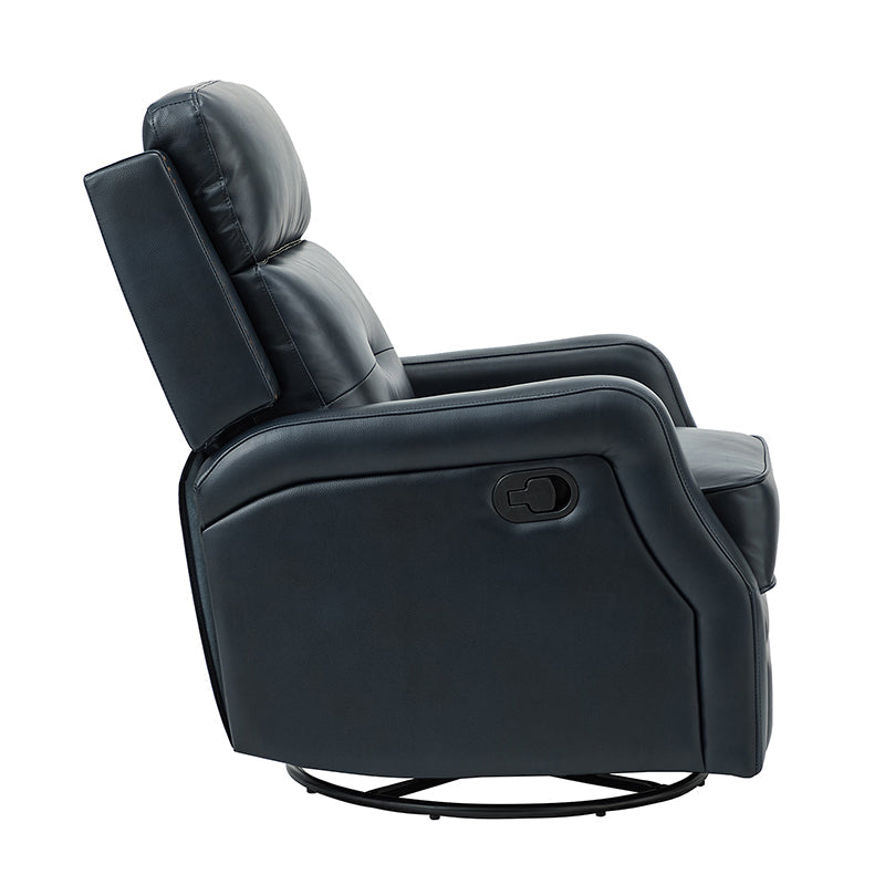 Benito 28.74 Wide Genuine Leather Swivel Rocker Recliner
