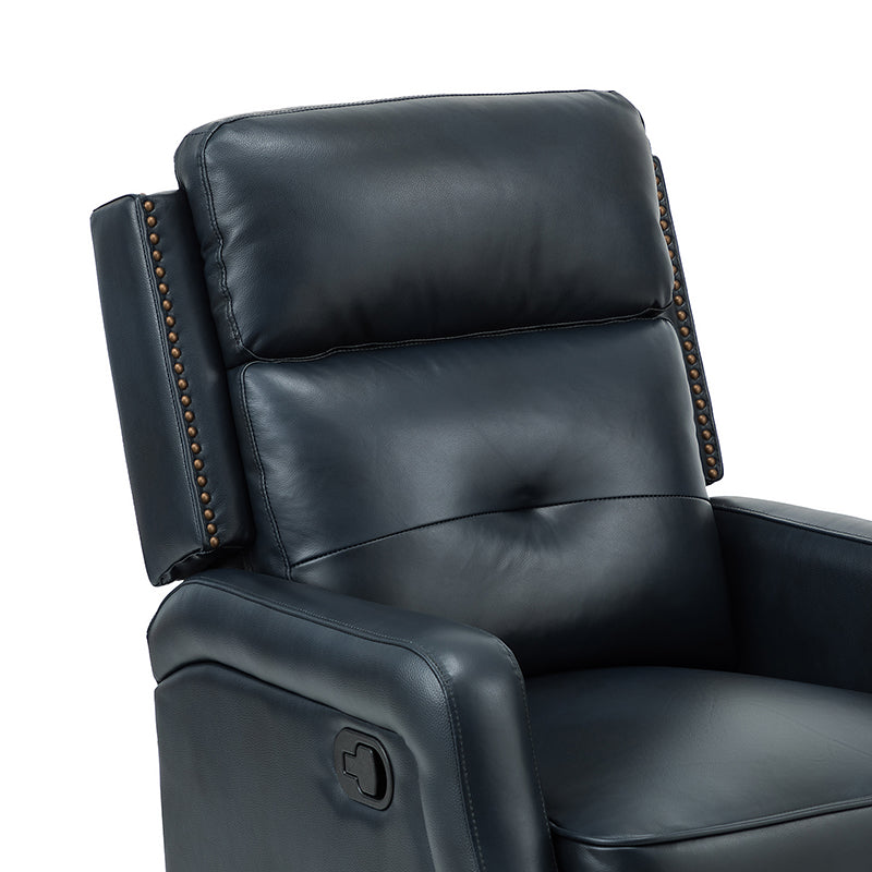 Benito 28.74 Wide Genuine Leather Swivel Rocker Recliner