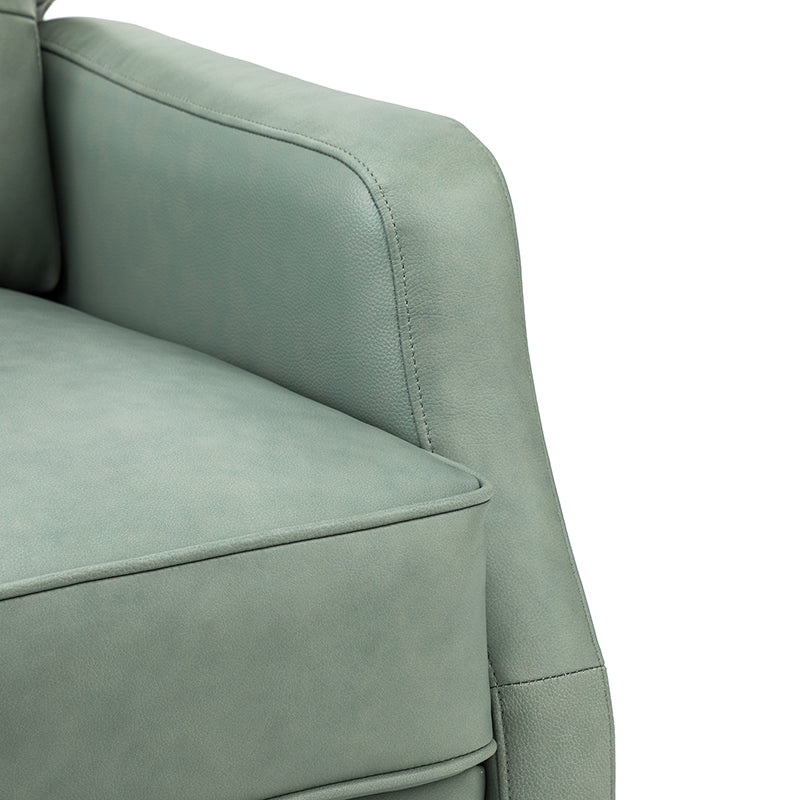 Benito 28.74 Wide Genuine Leather Swivel Rocker Recliner