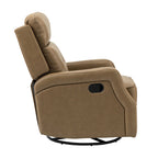 Benito 28.74 Wide Genuine Leather Swivel Rocker Recliner