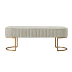 Damian Entryway Bench with Storage & Sturdy Metal Base