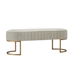 Damian Entryway Bench with Storage & Sturdy Metal Base