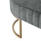 Damian Entryway Bench with Storage & Sturdy Metal Base