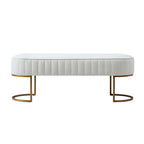 Damian Entryway Bench with Storage & Sturdy Metal Base