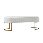 Damian Entryway Bench with Storage & Sturdy Metal Base