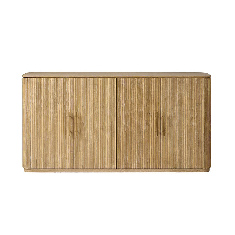 Ivan Fluted Premium Wood Cabinet