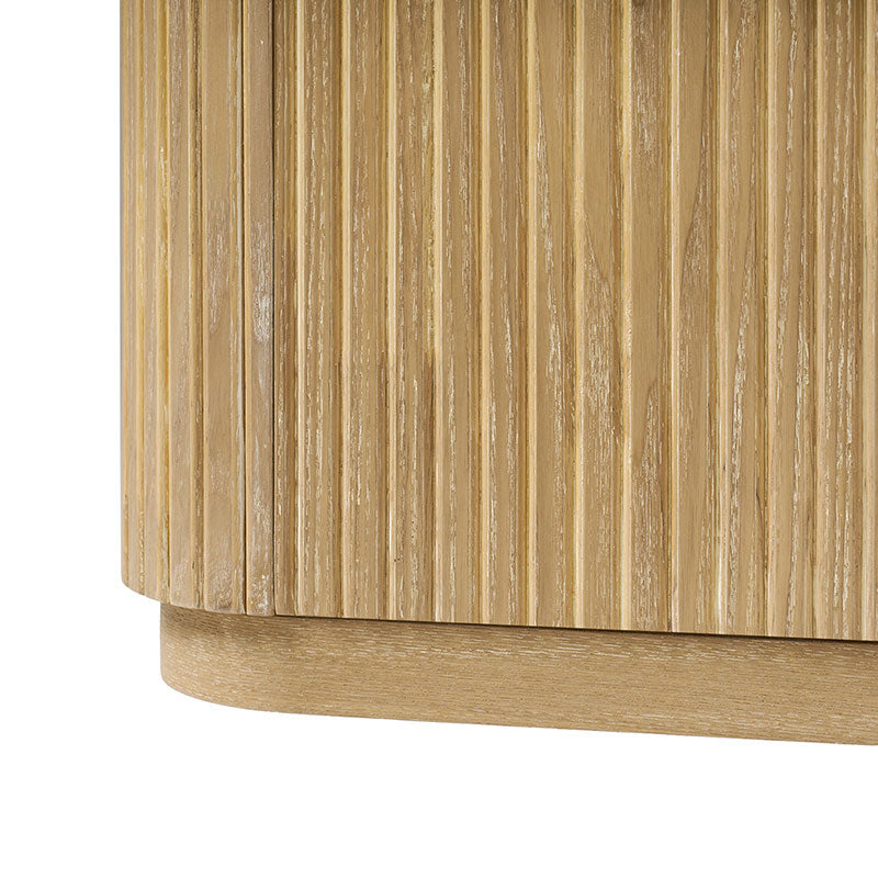 Ivan Fluted Premium Wood Cabinet