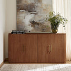 Ivan Fluted Premium Wood Cabinet