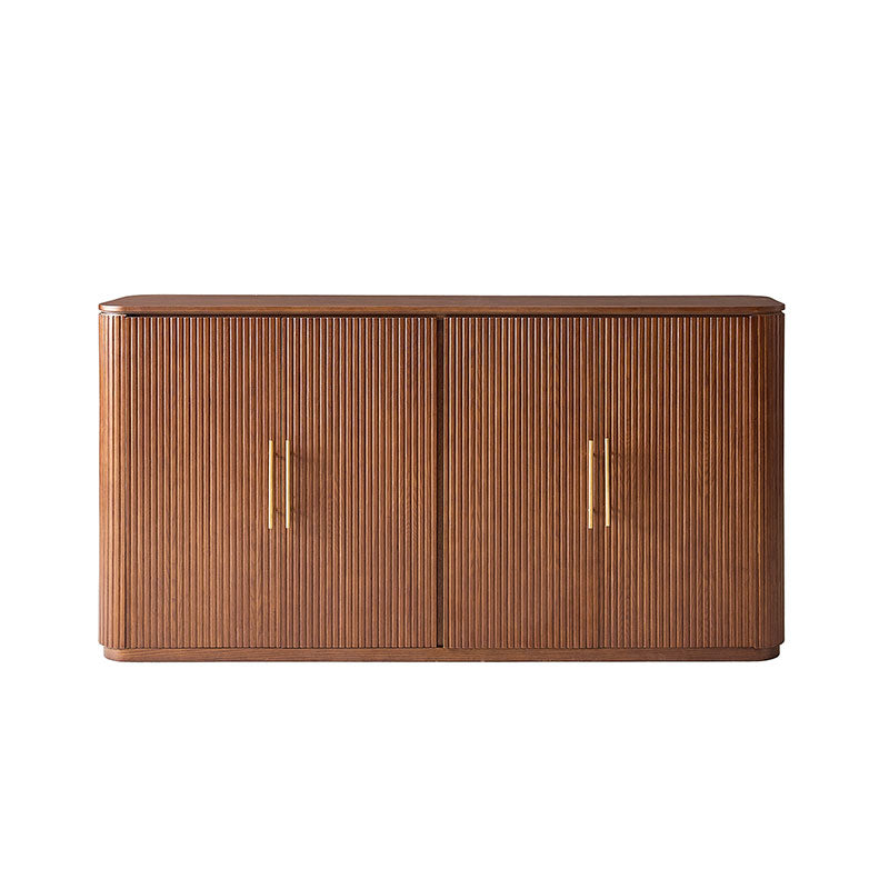 Ivan Fluted Premium Wood Cabinet