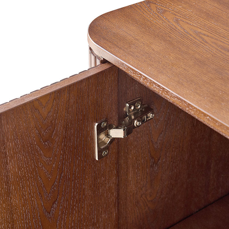 Ivan Fluted Premium Wood Cabinet