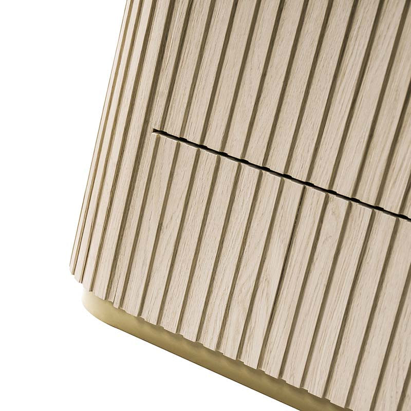 Multifunctional Slatted Design Lift-Top Coffee Table with Hidden Storage and Drawers