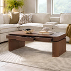 Matilde Electric Standing Coffee Table Desk with Storage