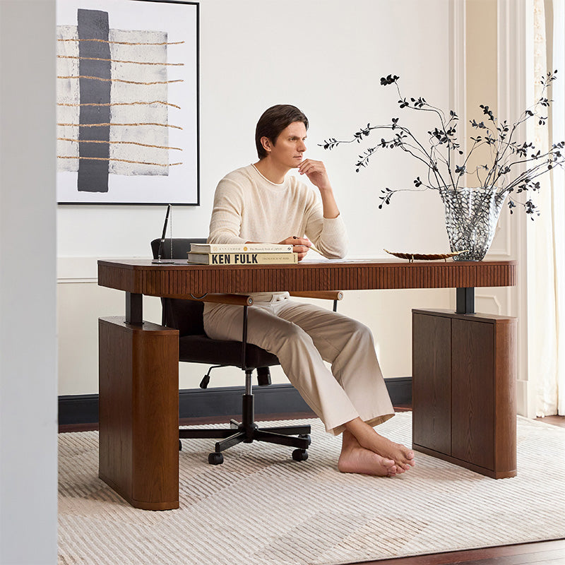 Baggio Modern Electric Adjustable Standing Desk with Cable Management