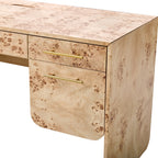 Burl Wood Desk with Timeless Modern Appeal