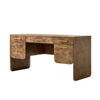 Burl Wood Desk with Timeless Modern Appeal