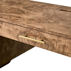Burl Wood Desk with Timeless Modern Appeal