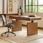 Louise Mid-century Modern Electric Adjustable Standing Desk with Wireless Charging