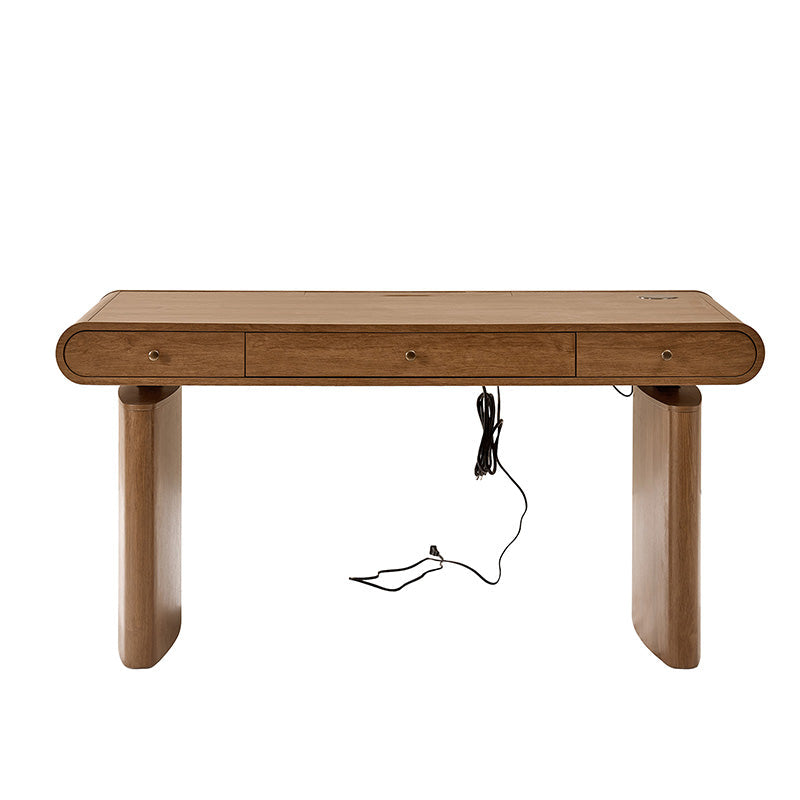 Louise Mid-century Modern Electric Adjustable Standing Desk with Wireless Charging