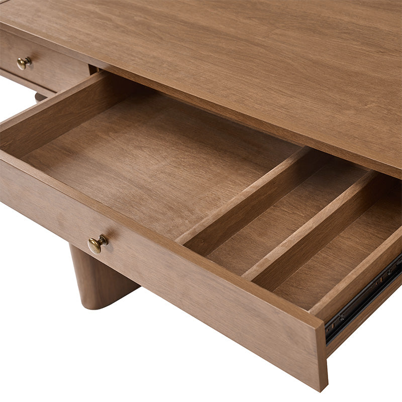 Louise Mid-century Modern Electric Adjustable Standing Desk with Wireless Charging