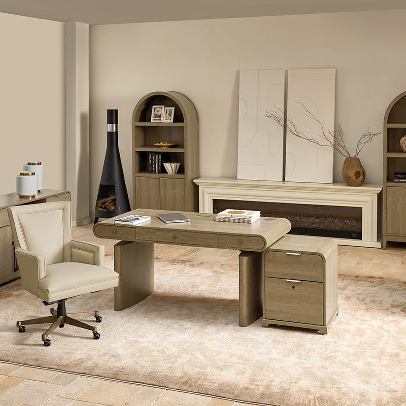 Louise Mid-century Modern Electric Adjustable Standing Desk with Wireless Charging