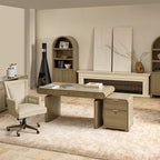 Louise Mid-century Modern Electric Adjustable Standing Desk with Wireless Charging