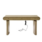 Louise Mid-century Modern Electric Adjustable Standing Desk with Wireless Charging