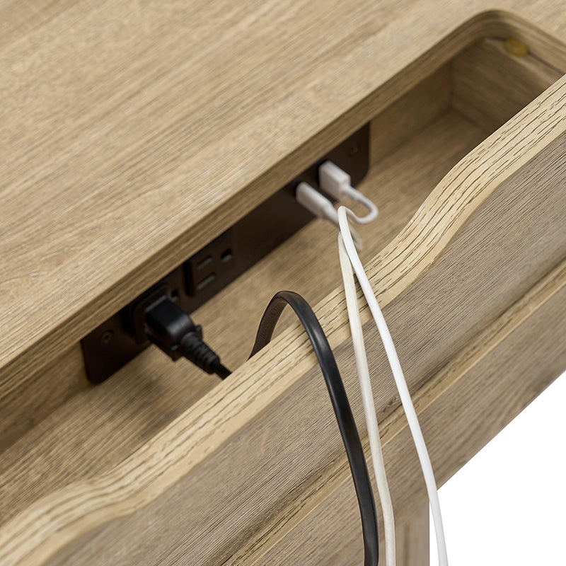 Veritas 360-Degree Rotating Desk Electric Adjustable Standing Desk with Flip-Top Lid