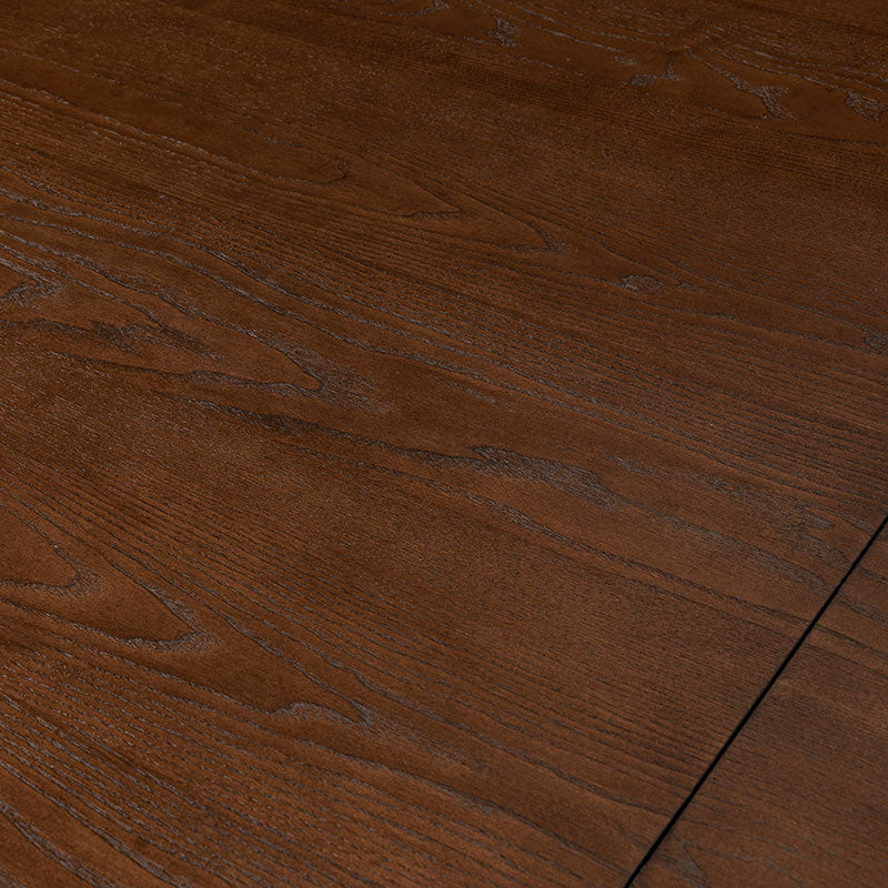 7-Piece Modern Space Saving Dining Table with Mid-Century Rattan Chairs Set