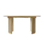 American Modern Fluted Extendable Multi-Functional Table