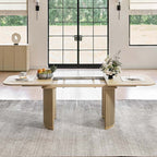 American Modern Fluted Extendable Multi-Functional Table