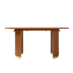 American Modern Fluted Extendable Multi-Functional Table