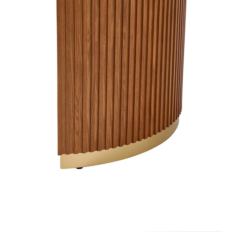 American Modern Fluted Extendable Multi-Functional Table