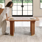 American Modern Fluted Extendable Multi-Functional Table