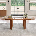 American Modern Fluted Extendable Multi-Functional Table