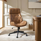 Linzy Genuine Leather Office Chair