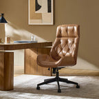 Linzy Genuine Leather Office Chair
