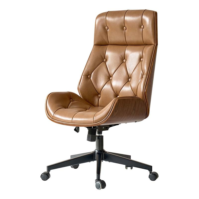 Linzy Genuine Leather Office Chair