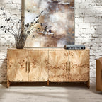 Contemporary Burl Veneer Cabinet for Stylish Living